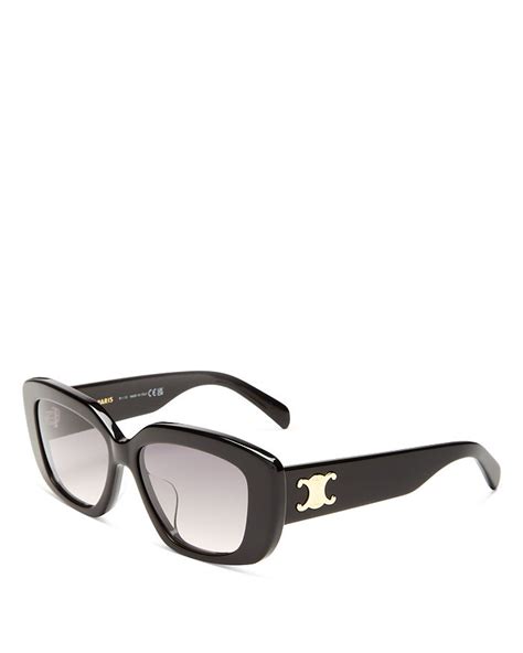 celine 55mm rectangular sunglasses